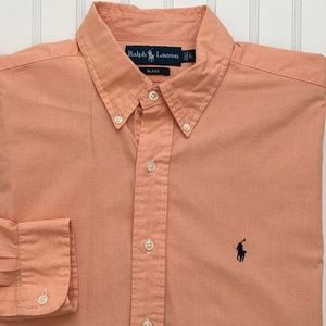 Ralph Lauren Mens Blake Btn Down Shirt Large L/S